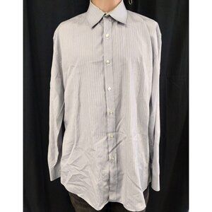 IKE New York Men's Grey Shirt/Button Up Size 17R SKU 3341